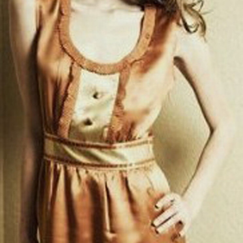 ANTHROPOLOGIE COQUETTE SILK DRESS!  SZ 6 (4)